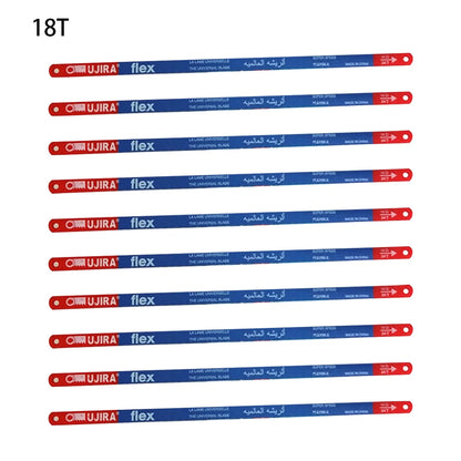 10Pcs/Set 14T/18T/24T Hacksaw Blade 300mm M35 Steel Hand Saw Blades Bi-Metal For Meat Wood Cut Hand Tool