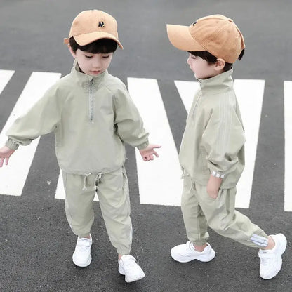 2023 Kids Clothes Boys Spring Autumn teenage Sports Suit Boys Set tracksuits Children Clothing Set 2pcs coat+Pants Causal