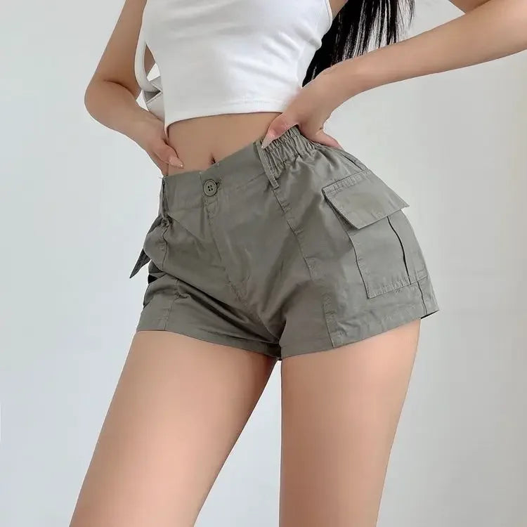 Short Pants Woman High Waist Shorts for Women Cotton Harajuku Fashion Summer Youthful Wholesale XL Elegant Classic Stretchy Hot