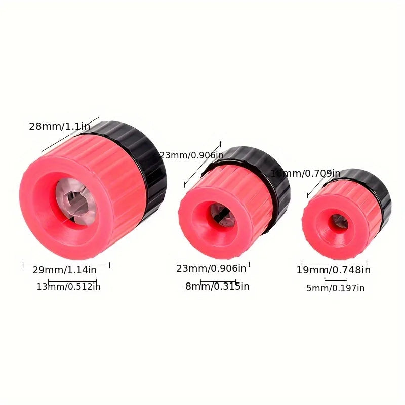 3-Piece Drill Depth Stop Set | 3-13mm Adjustable Plastic Limit Rings for Woodworking | Precision Hole Drilling Guide