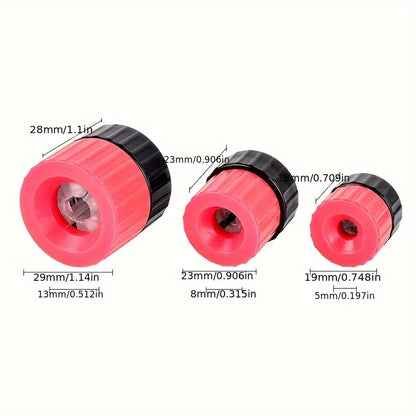 3-Piece Drill Depth Stop Set | 3-13mm Adjustable Plastic Limit Rings for Woodworking | Precision Hole Drilling Guide
