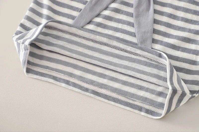 Kids Baby Boys Summer Clothes Sets Infant Kids Cotton Striped T-shirt + Denim Shorts 2Pcs Suit Children&