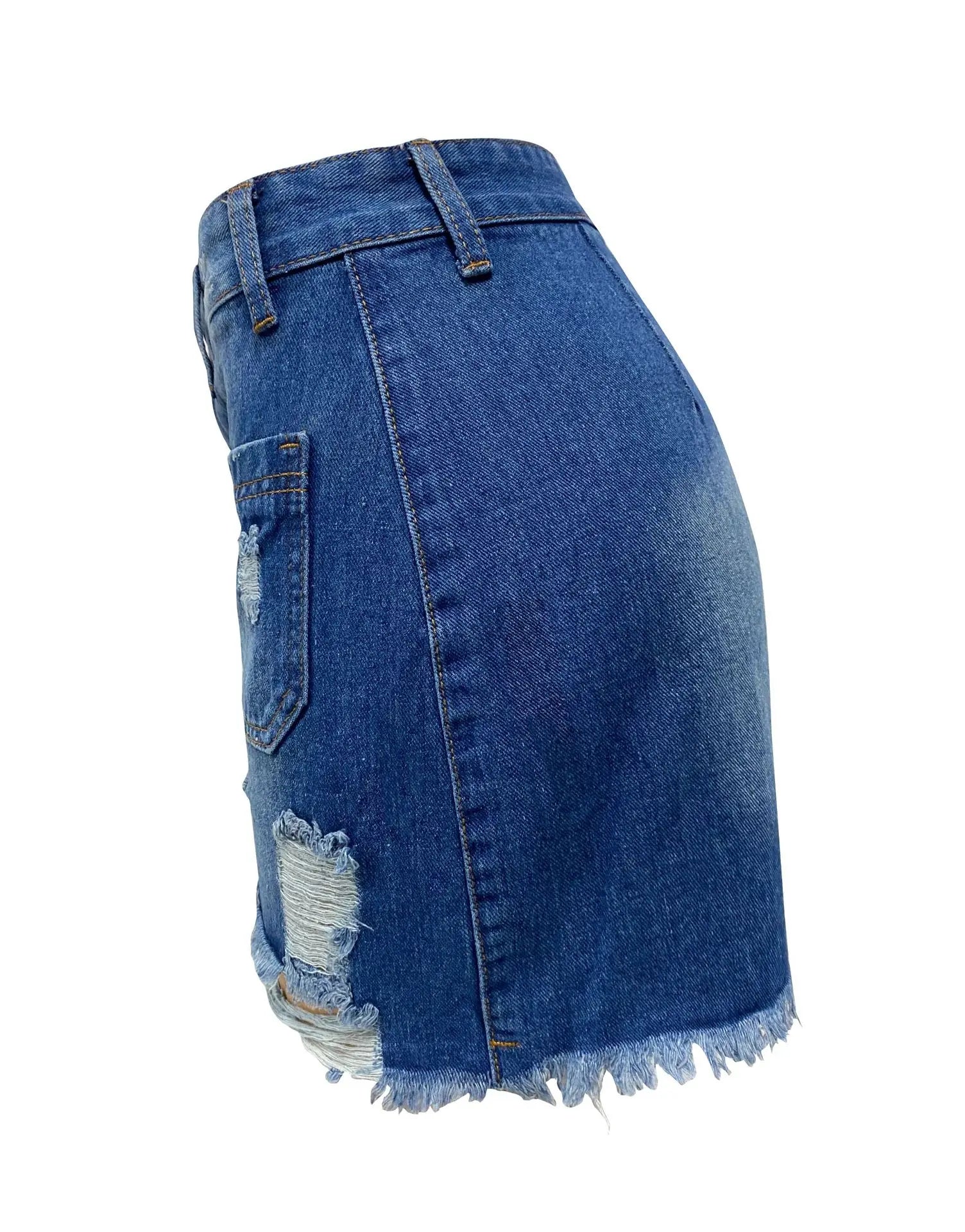 Short Denim Skirt Women&