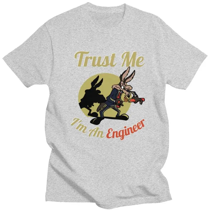 Custom Trust Me Im An Engineer T Shirts for Men 100% Cotton Tee Tops Tshirt Short-Sleeve Fashion T-shirt