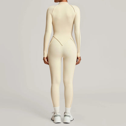 Yoga Suit Yoga Bodysuit Gym Set Women Sportswear Fitness Long Sleeve Sports Jumpsuit Female Workout Clothes One-piece Tracksuits