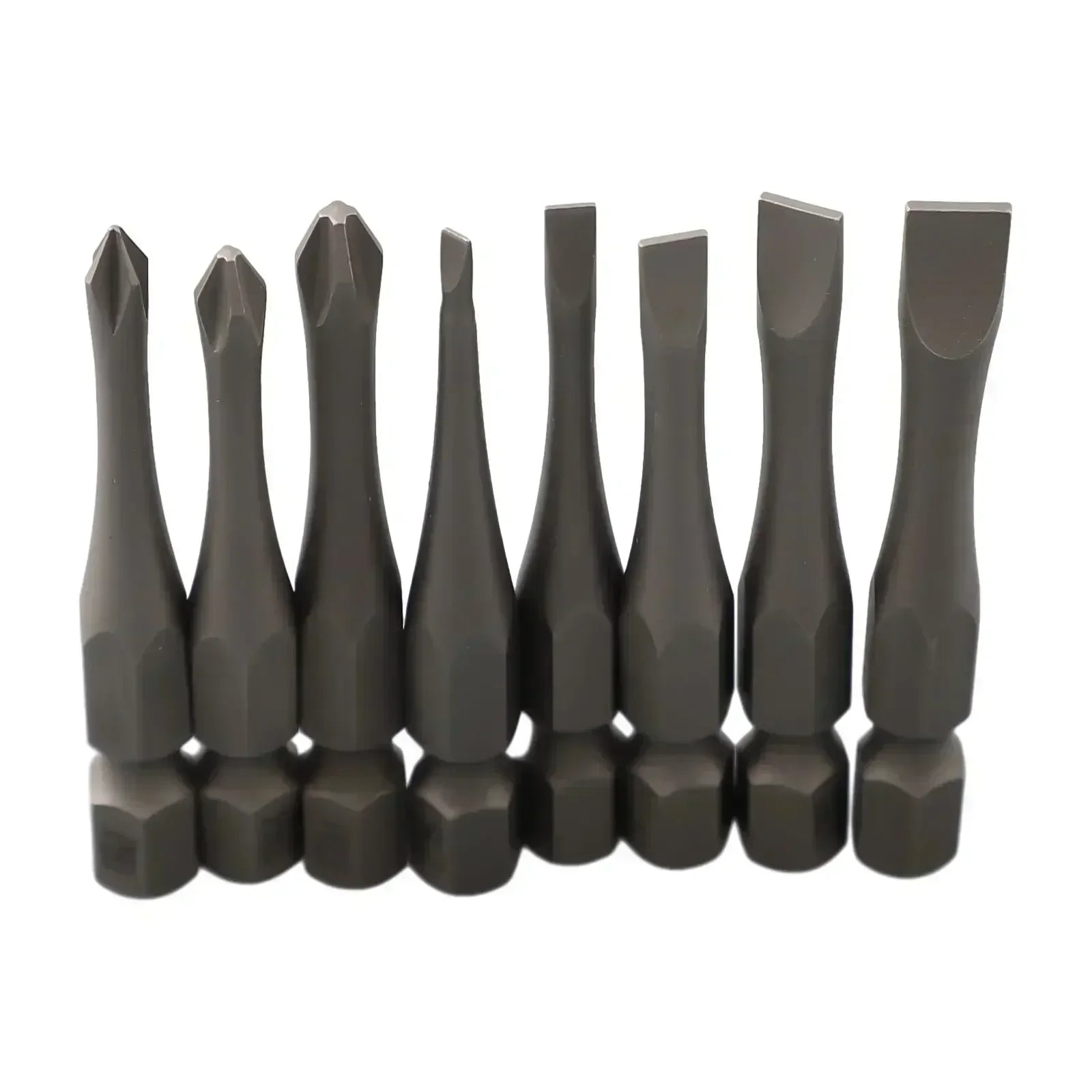 1pc 50mm Length 1/4Inch Hex Slotted Cross Screwdriver Bits PH1 PH2 PH3 SL3 SL4 SL5 SL6 Alloy Steel Electric Screw Drivers Tools