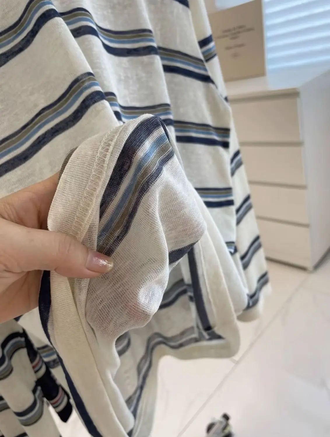 Women Clothes Spring Autumn Fashion Simplicity All-match Striped Color Blocking O-neck Ladies Appear Thin Lazy Wind Long Sleeve