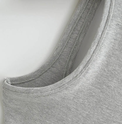 Women Scuplted Square Neck Tank Top