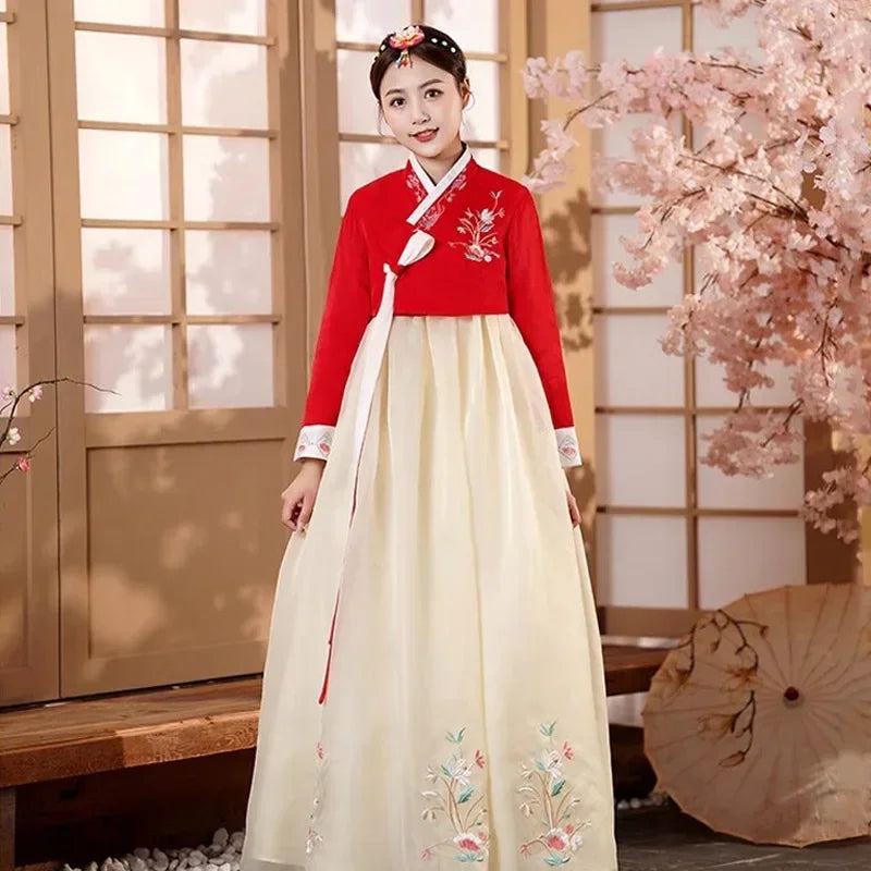 Hanbok for Women Korean Traditional Costume Minority Palace Performance Court Clothes Asian Ancient Costumes Party Hanbok Dress