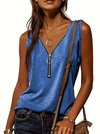 AB Women Fashion Zip-up Vest