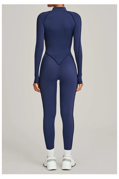 Yoga Suit Yoga Bodysuit Gym Set Women Sportswear Fitness Long Sleeve Sports Jumpsuit Female Workout Clothes One-piece Tracksuits