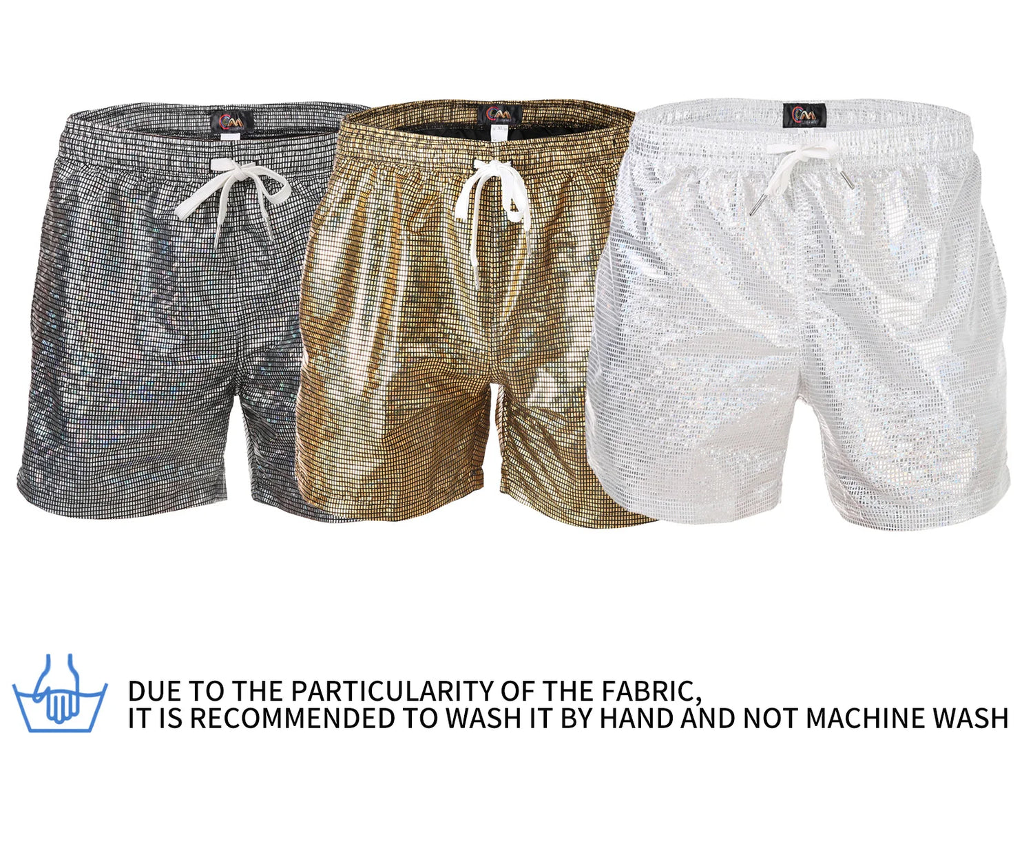 Casual Shorts Men Summer Shiny Quick-dry Beach Sports Short Pants Bottoms Man Beachwear Clothing Homewear With Pocket