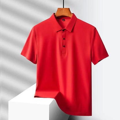 2025 new Polo T shirt for Men White Casual Short Sleeve Golf Polo Shirts Homme New Summer Clothes High Quality Ropa Hombre