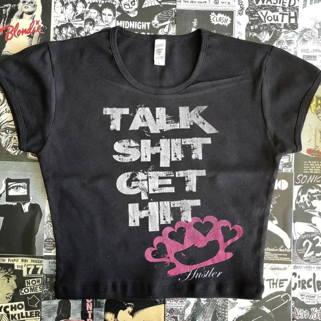 Crop Tops Y2k Vintage Top for Women 90s Vintage Clothes Women&