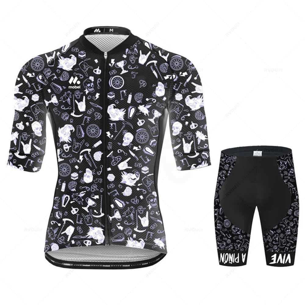 Cycling Jersey Set Team Racing Bike Clothes Summer Mountain Bicycle Clothing Men&