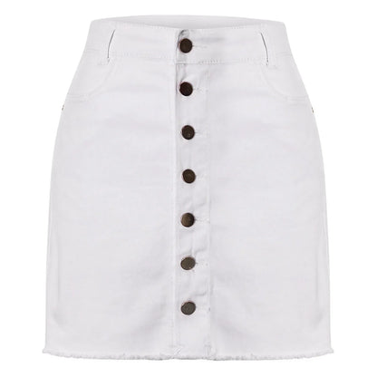 Jeans Skirt Women Shorts Comfortable Soft Breathable Denim Short Skirts Elastic Fashionable Hip Skirt Ruffle Table Skirt Female