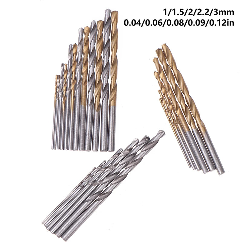 60/120Pcs Drill Set - Suitable For Metal And Wood, 1-3.5mm High Carbon Steel, Round Shank Spiral Groove Design, Durable Woodwork