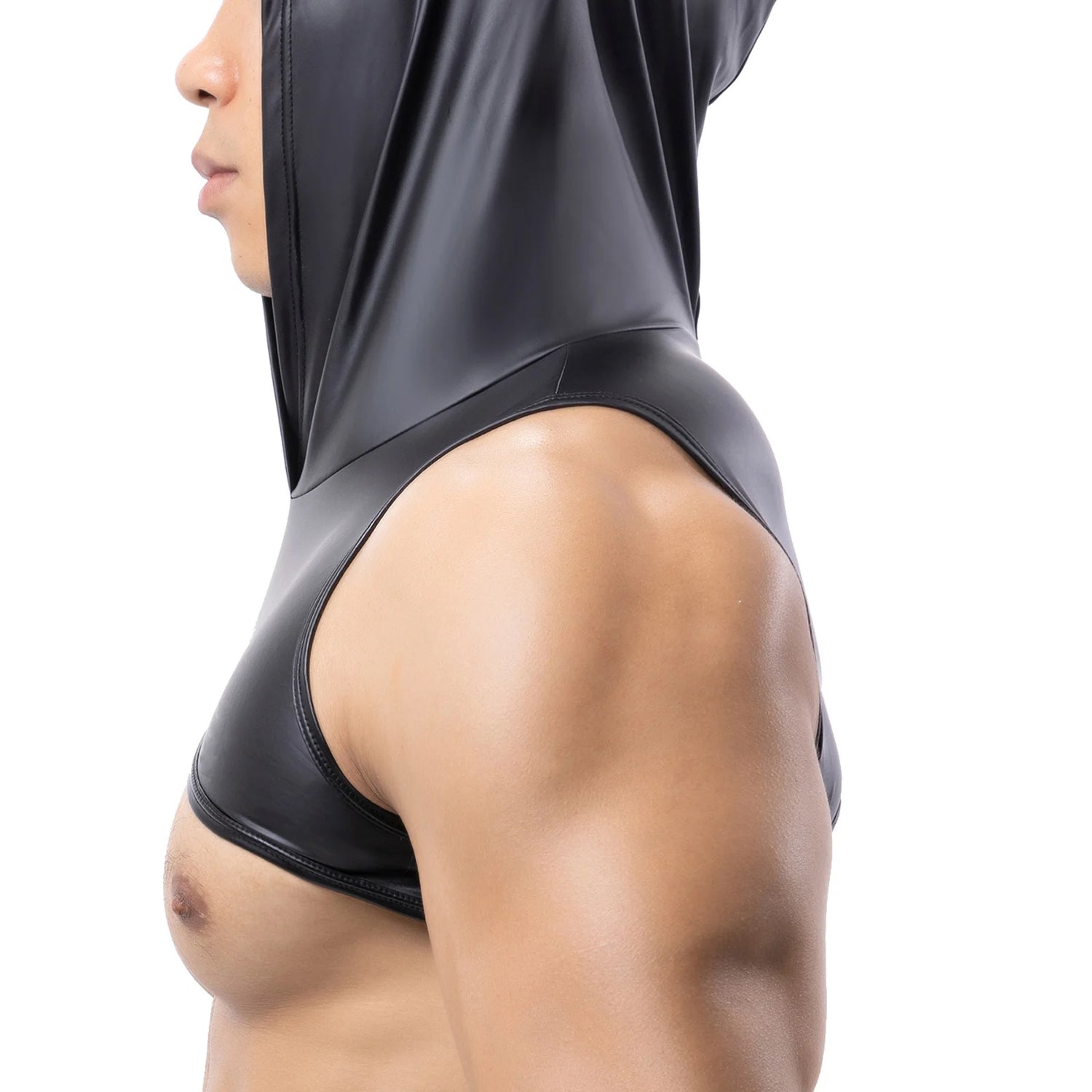 Tank Tops Sexy Mens Muscle Hooded Clubwear Crop Top Performance Stage Costume Muscle Tank Tops Fitness Sleeveless Vest