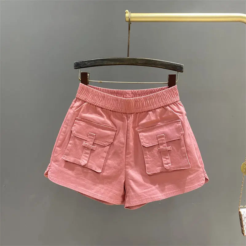 High Waist Wide Shorts for Women Casual Short Pants Woman New In Low Price Y2k Harajuku Aesthetic Trend 2025 Cheap Stretchy Hot