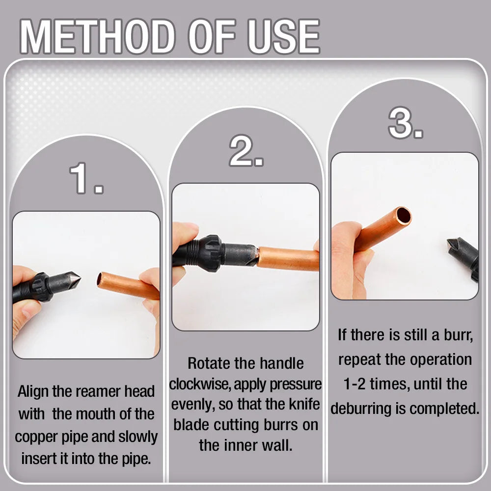 New Short Length Hand Reamer &amp; Countersink General Tools Deburring &amp; Trimming Scraper Professional Carpentry Deburring Tool Set