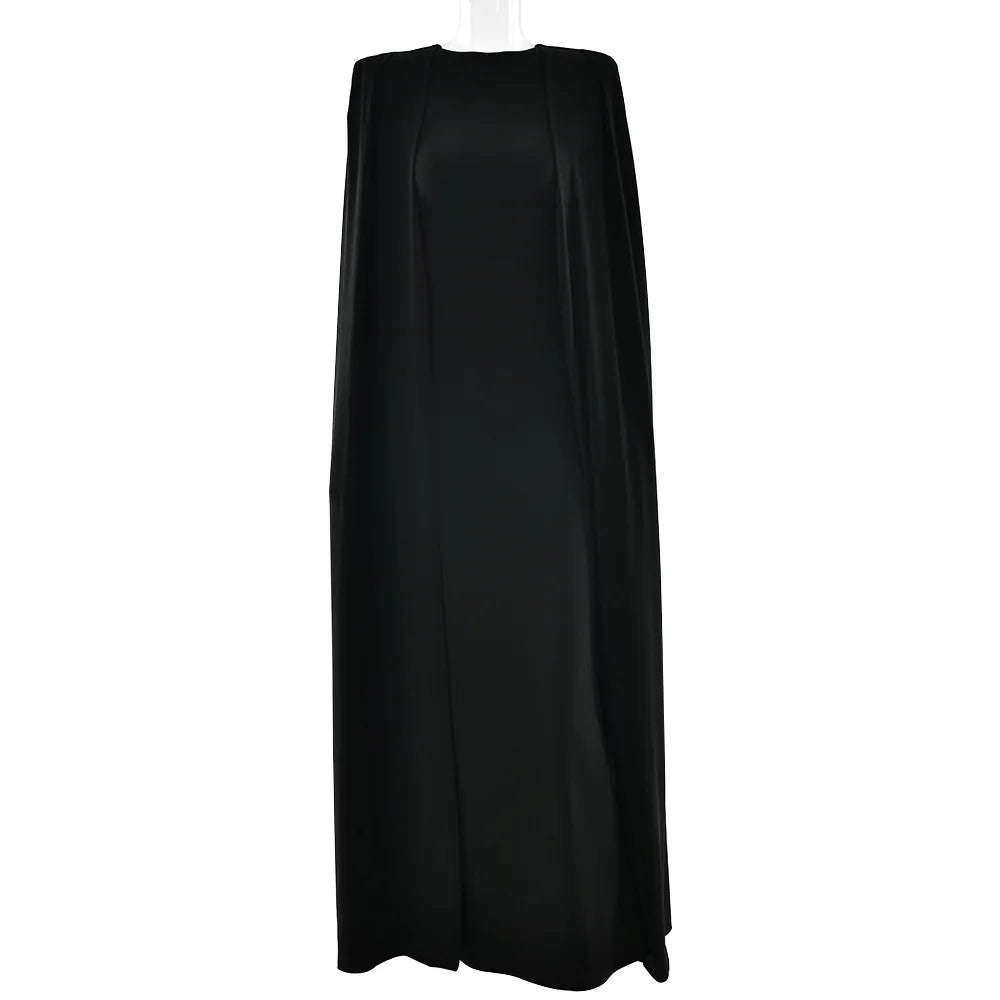 2025 New Fashion High Waist Evening Dress for Women Polyester Fabric Gathered Skirt Tight Fit Gown for Parties And Banquets