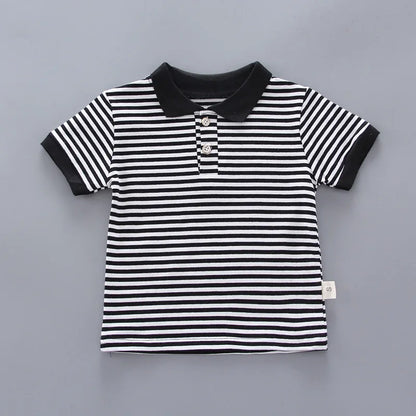 Kids Striped Clothing Sets Boys Girls Short Sleeve T-shirt+Shorts 2Pcs Children Clothes Suits Baby Tracksuit Outfits 1-5 Years
