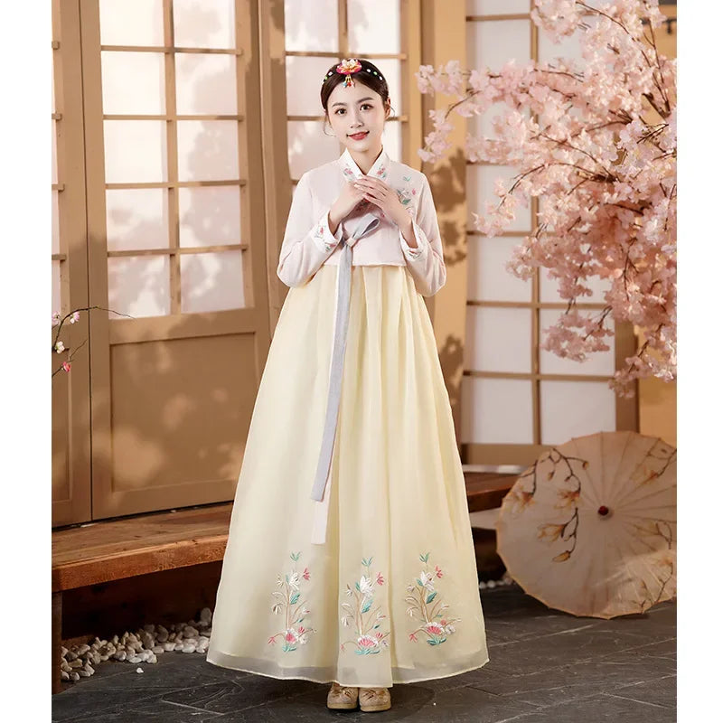 Hanbok for Women Korean Traditional Costume Minority Palace Performance Court Clothes Asian Ancient Costumes Party Hanbok Dress