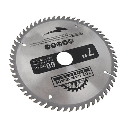 Saw Blade 7”180mm 60 Teeth Carbide Circular Saw Blade Cutting Disc for Wood Plastic