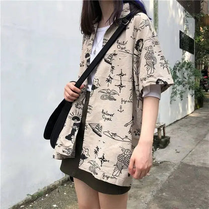 Shirts Women Linen Mandarin Collar Cropped Boxy Fit Tea Ceremony Zen Minimalist Blouse For Meditative Female Calm Daily Outfit