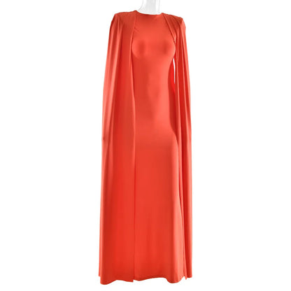 2025 New Fashion High Waist Evening Dress for Women Polyester Fabric Gathered Skirt Tight Fit Gown for Parties And Banquets