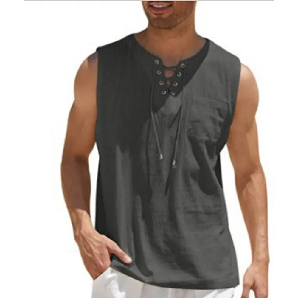 Summer Linen Shirts Men&
