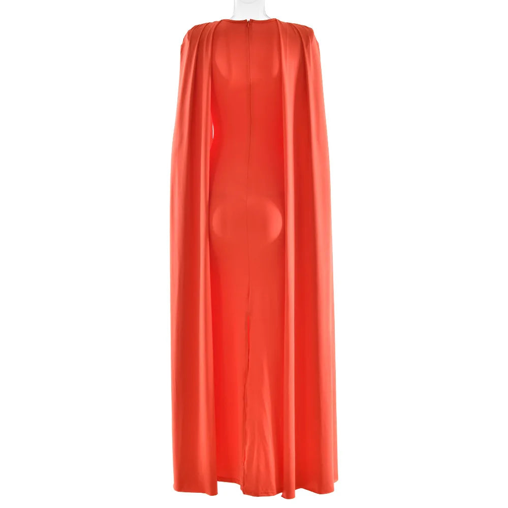 2025 New Fashion High Waist Evening Dress for Women Polyester Fabric Gathered Skirt Tight Fit Gown for Parties And Banquets