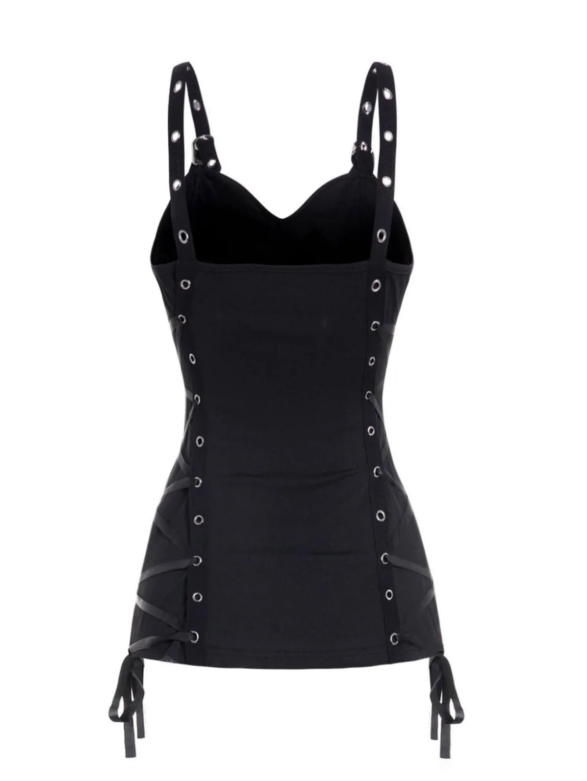 Summer Tank Tops for Women Plain Color Tank Top Ruched Grommet Lace Up Casual Sleeveless Tops топ женский