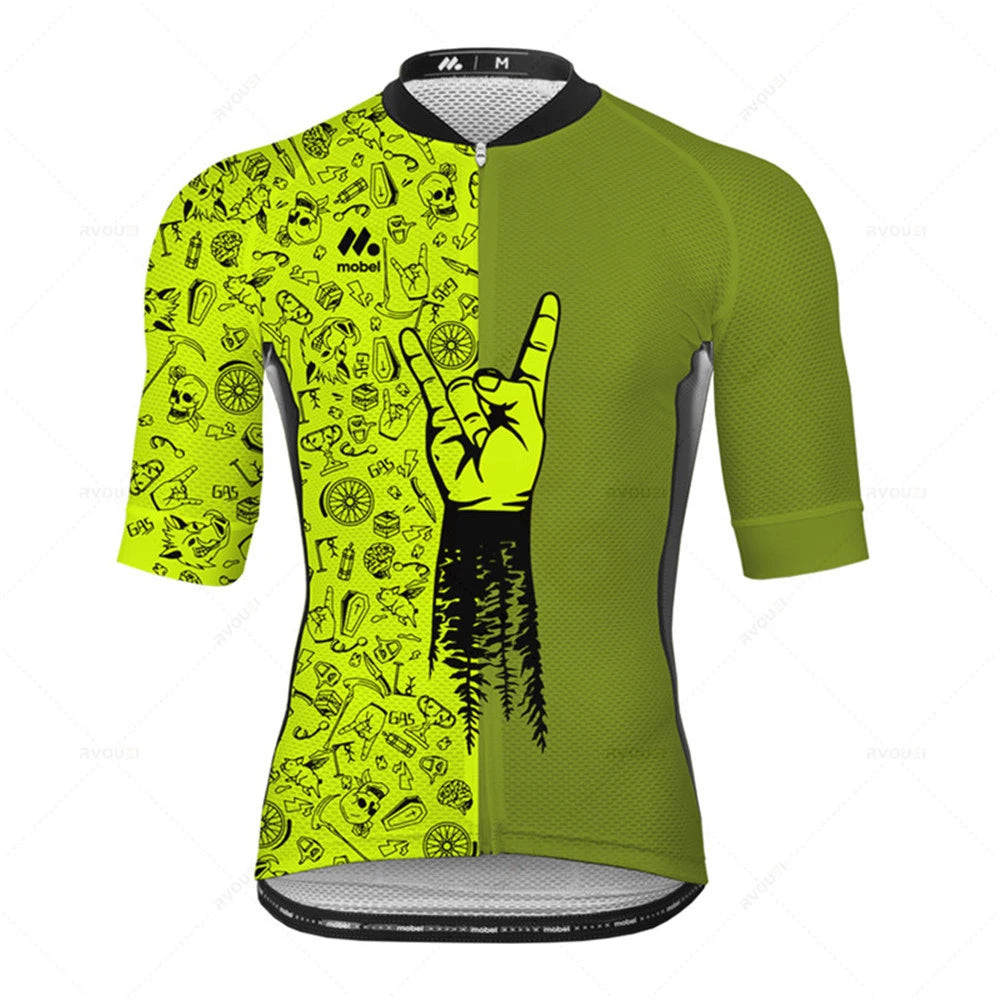 Cycling Jersey Set Team Racing Bike Clothes Summer Mountain Bicycle Clothing Men&