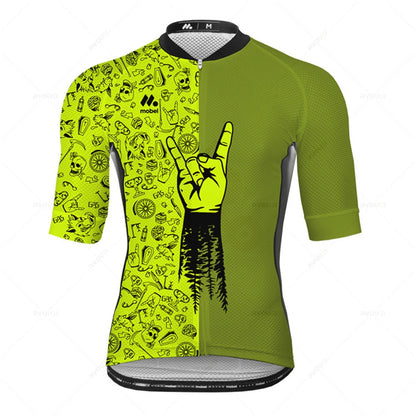 Cycling Jersey Set Team Racing Bike Clothes Summer Mountain Bicycle Clothing Men&