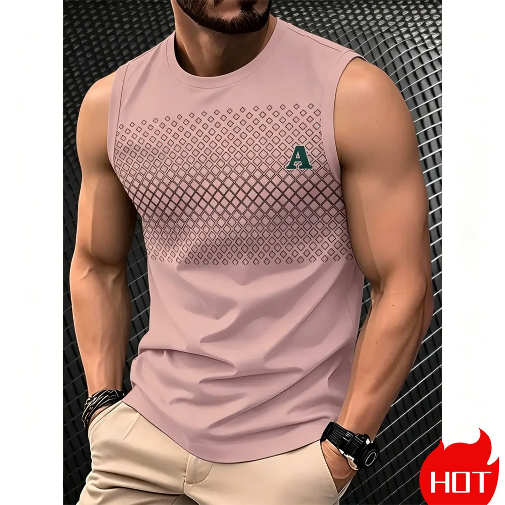 sleeveless T-shirt for man Summer tank tops Fashion Men&