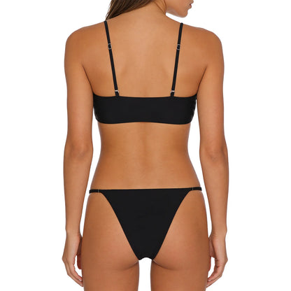Womens Bikini Swimwear Beach Bathing Suit Shiny Sequin Two Pieces Swimwear Bikini Top with High Waist Briefs 2-piece Beachwear