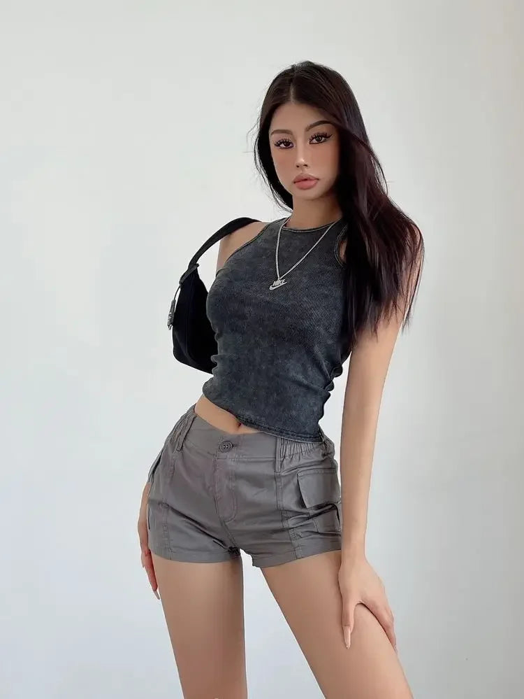 Short Pants Woman High Waist Shorts for Women Cotton Harajuku Fashion Summer Youthful Wholesale XL Elegant Classic Stretchy Hot