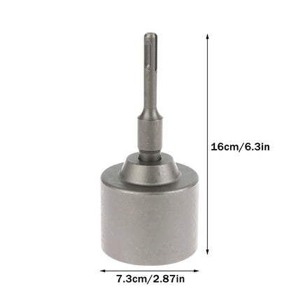 Forged Steel SDS-Plus Ground Rod Driver, Heavy Rotary Hammer Drills, T Post Drill Converter.