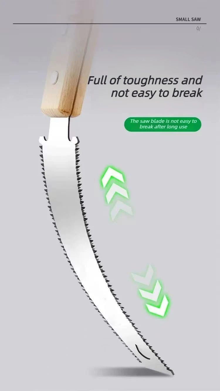 Japanese Style Hand Saw Single/Double Sided Fine Tooth Wood Saw SK5 Steel Flexible Hand Saw Garden Hand Tool for Woodworking