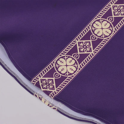 Men Catholic Church Priest Chasuble Embroidered Liturgical Robe Clergy Robe For Mass Prayer Costume Medieval Muslim Costume