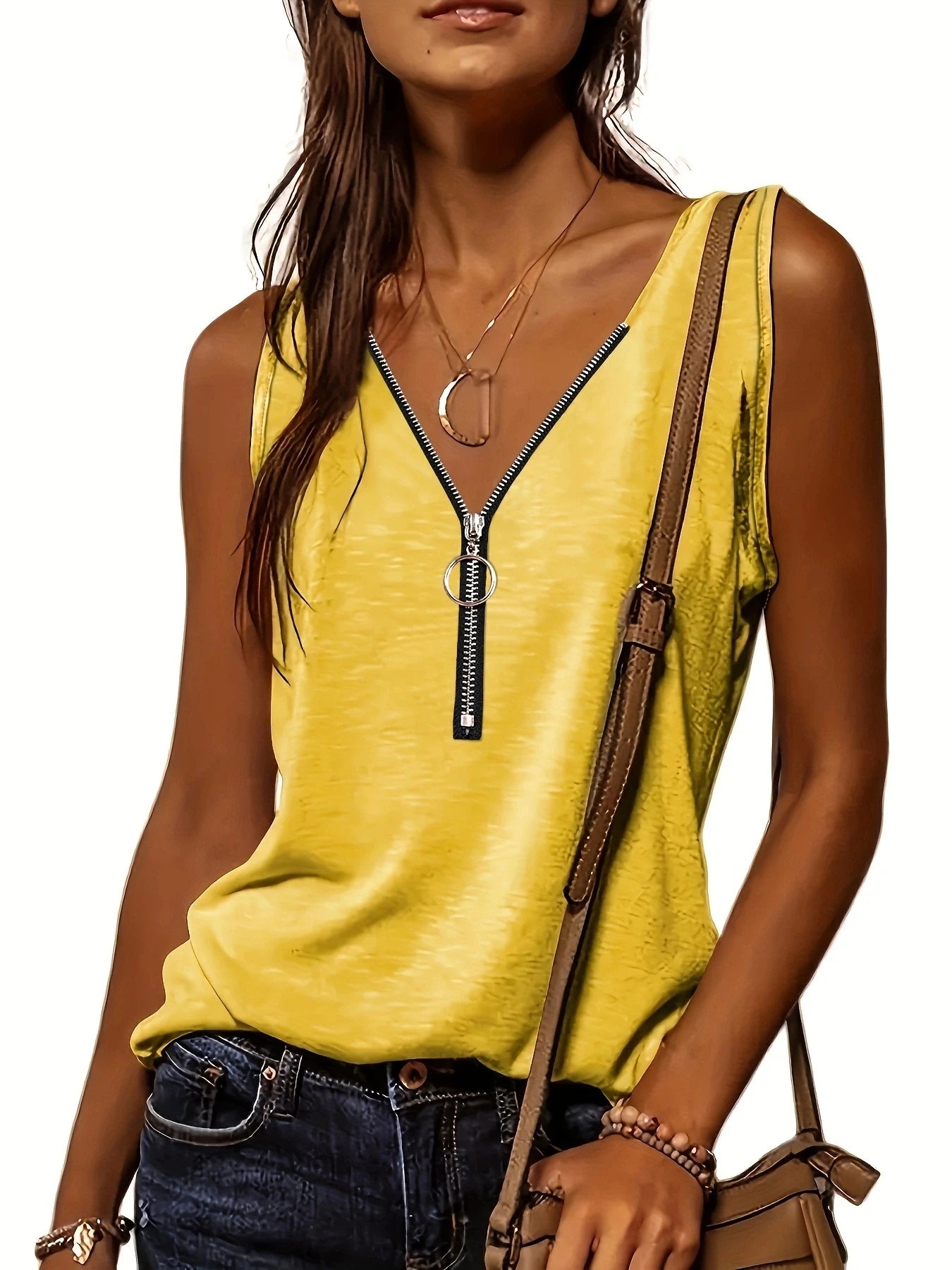 AB Women Fashion Zip-up Vest