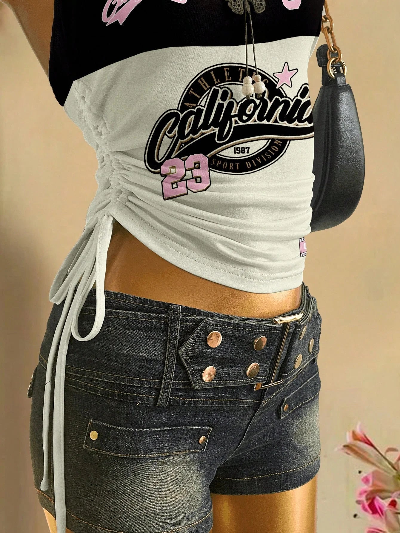 cropped top  ，Women&