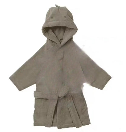 2024 KS Kids Cute Lemon Bathrobe Boys Girl Pajamas Toddler Clothing Children Soft Bath Robe Nightgown Teenager Towels 1-12 Years