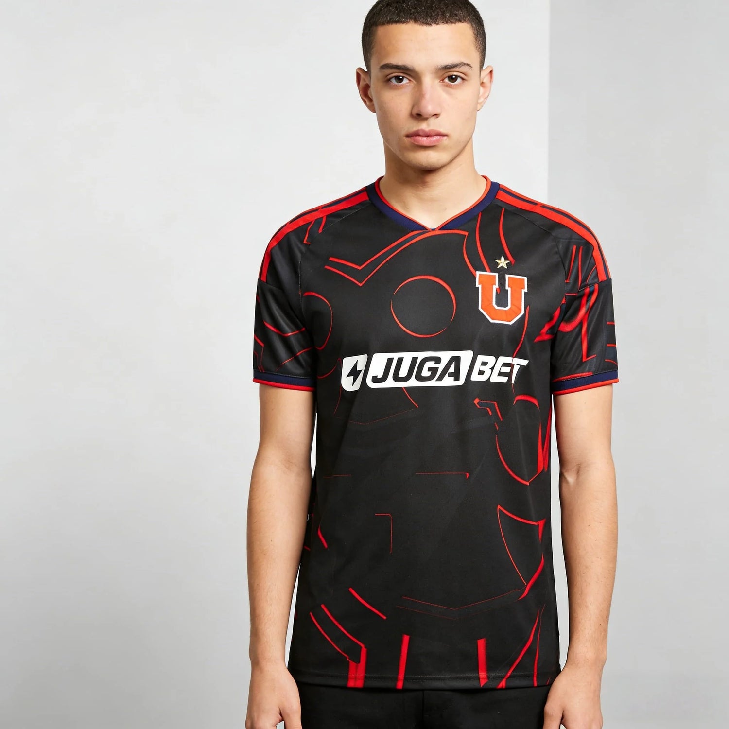 2026 New Jersey 3D Sports Universidad De Chile Special Edition Soccer Jersey – Blue Red Geometric Pattern Tees