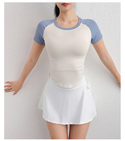 Fitness wear gym women yoga wear sport fitness workout clothing women Leisure and loose fitting T-Shirt