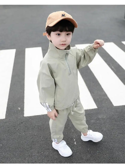 2023 Kids Clothes Boys Spring Autumn teenage Sports Suit Boys Set tracksuits Children Clothing Set 2pcs coat+Pants Causal
