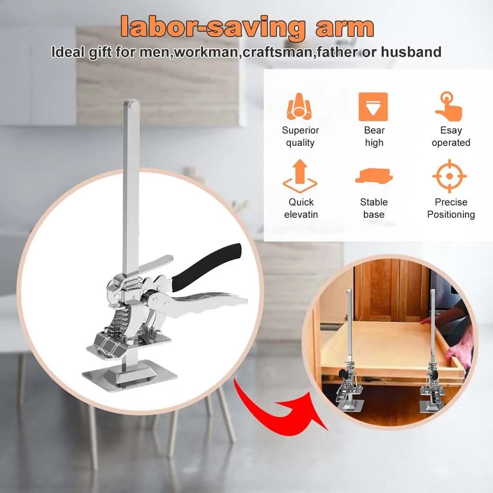 New Hand Lifting Tool Labor-Saving Arm Jack Door Panel Drywall Lifting Cabinet Board Lifter Tile Height Adjuster Elevator Tools
