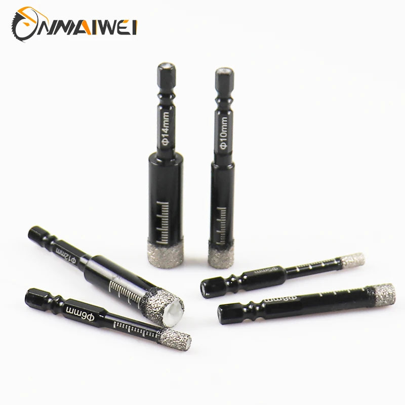 Drill For Porcelain Tiles Hexagonal Shank Brazed Dry Ceramic Tile Drill Bit Diamond Bit Angle Grinder Bit Tile Cutter