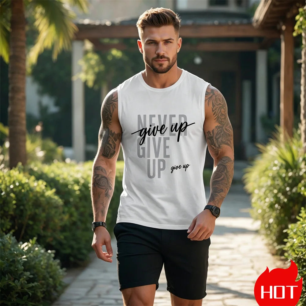 sleeveless T-shirt for man Summer men&